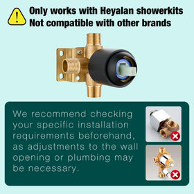 Heyalan wall-mount installation keeps the bathroom organized and clean.