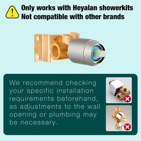 Heyalan wall mount brushed nickel trim adds style and easy installation.