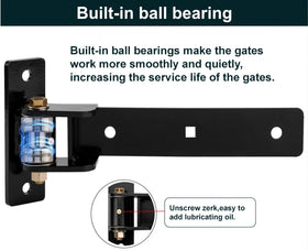 HFCENXIE 180-degree opening highlight for versatile gate placement.
