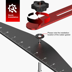 HFCToolX aluminum alloy stair template tool highlights lightweight durability for professional or DIY projects.