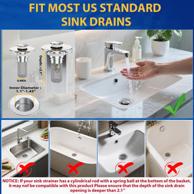 HFMZYWA drain hair catcher helps keep bathroom cleaner and tidier.