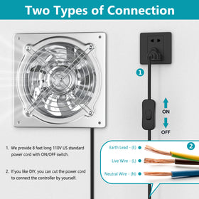 HG Power 8-Inch fan basement-ventilation for drier spaces