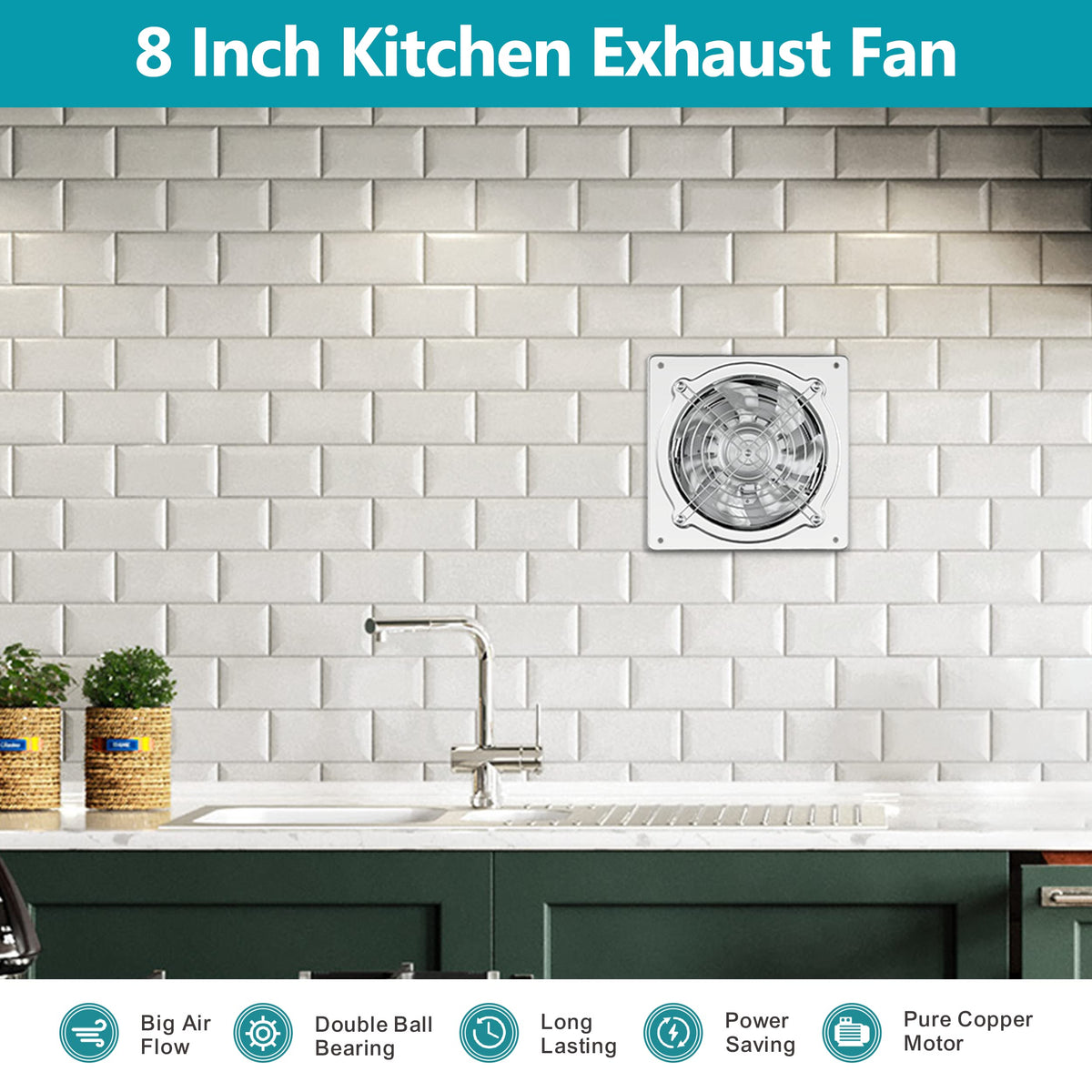 HG Power 8-Inch fan garage-ventilation setup boosts workspace air
