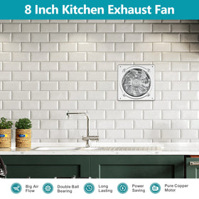 HG Power 8-Inch fan garage-ventilation setup boosts workspace air