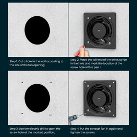 HG Power exhaust fan damper removal enables ceiling cleaning.