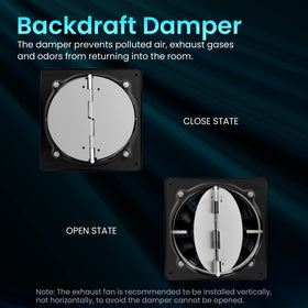 HG Power exhaust fan durable varnish shell for long-lasting use.