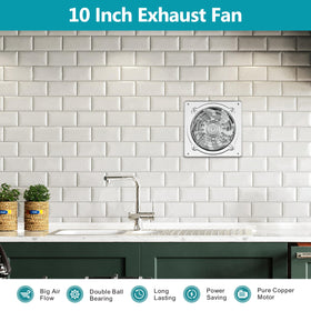 HG Power metal exhaust fan in a silver finish for versatile spaces.
