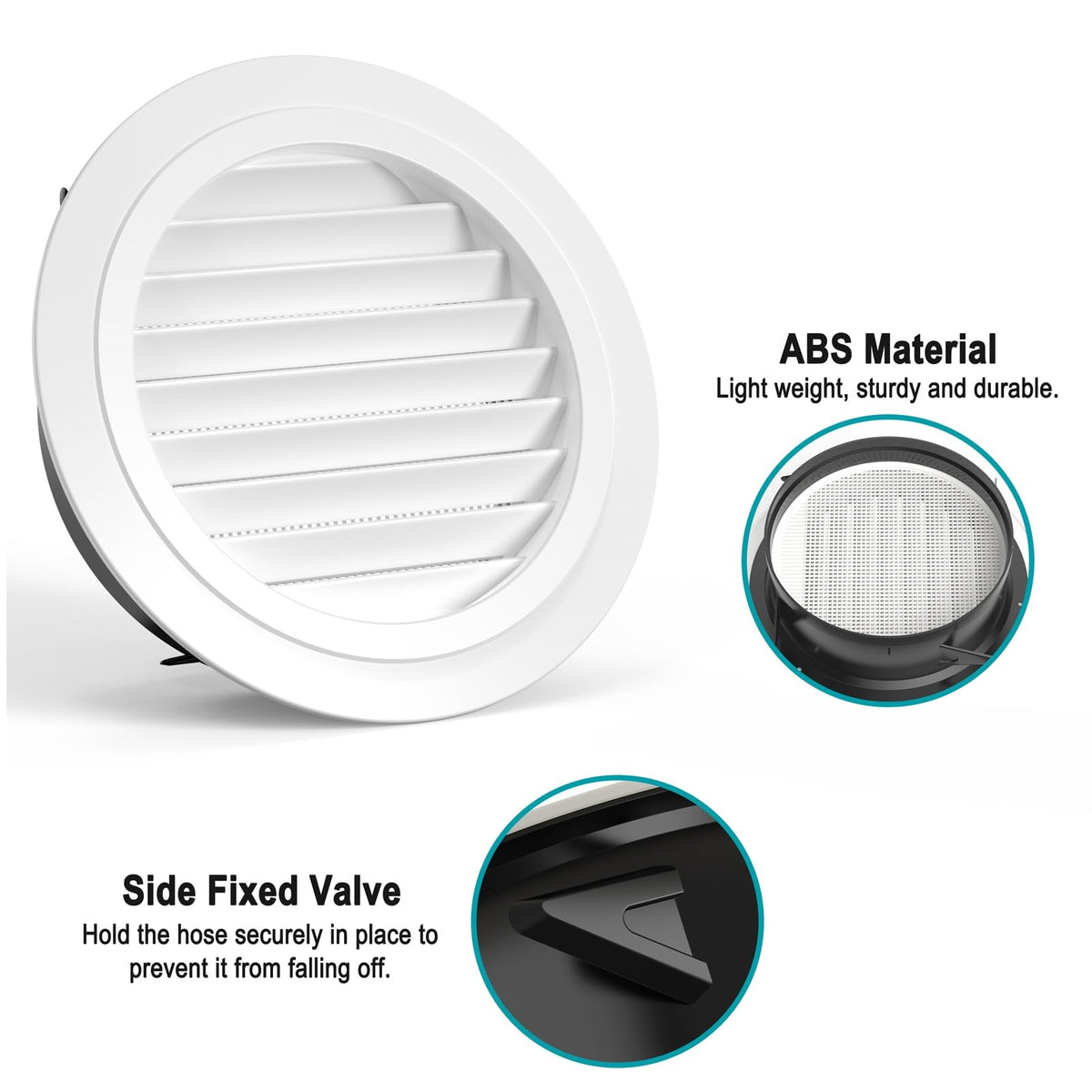 HG Power wall-mount vent cover for attic or office spaces, quick installation.