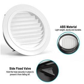 HG Power wall-mount vent cover for attic or office spaces, quick installation.