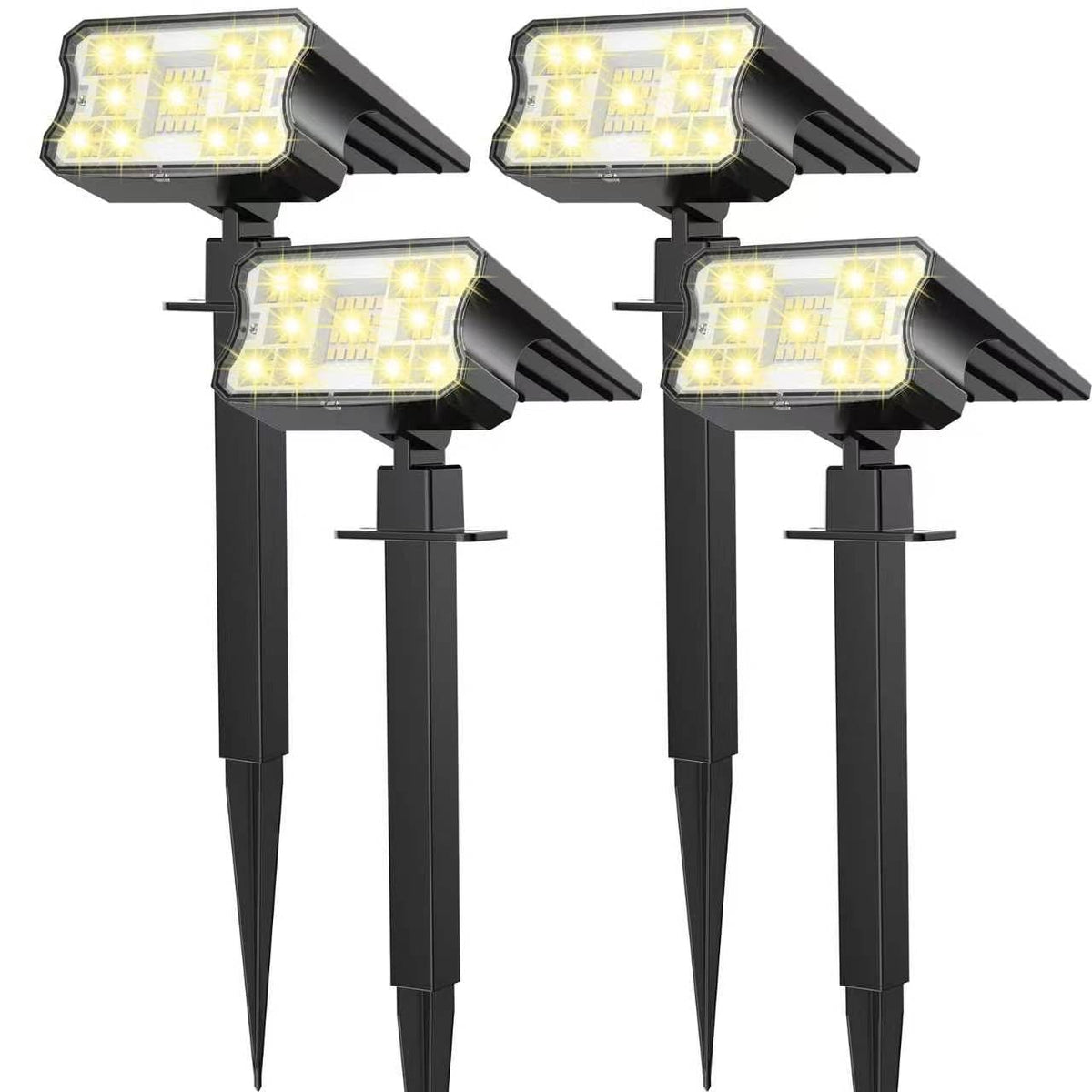 HGGH solar lights illuminate outdoor space with IP67 durability and 60 LEDs.