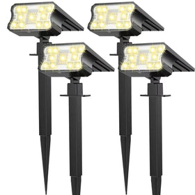 HGGH solar lights illuminate outdoor space with IP67 durability and 60 LEDs.