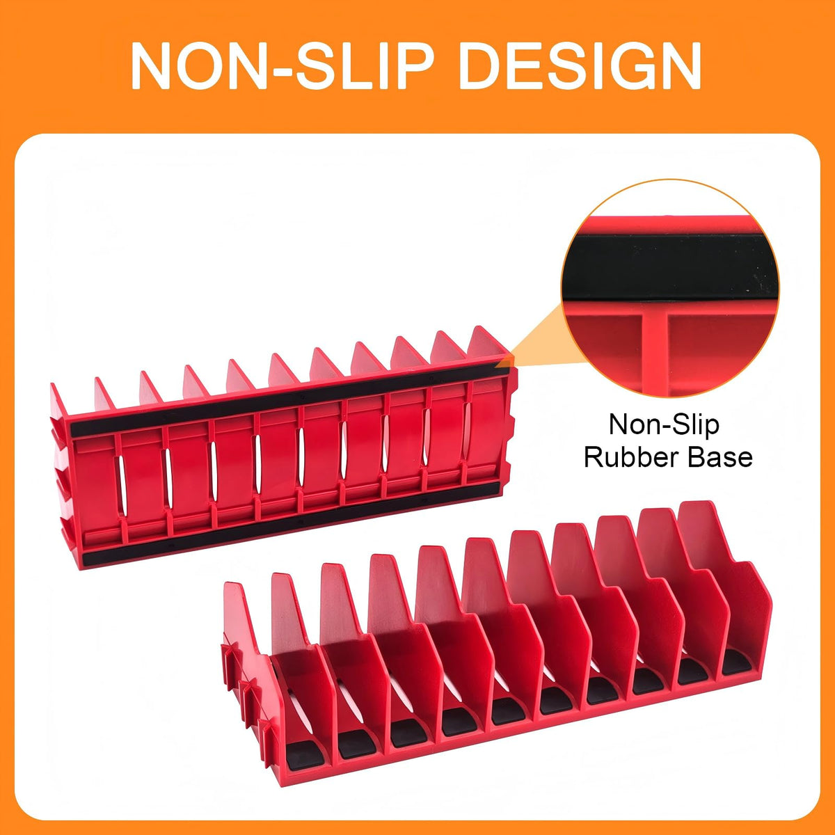 HGSKEO non-slip base keeps racks steady during use.