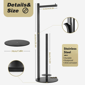 HHAOLUDUO waterproof shelf protects rolls from moisture in bathrooms.