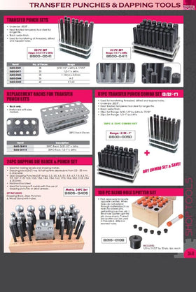 HHIP 8600-0041 index stand demonstrates organized storage and quick punch access.