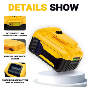 HHMM 5.0Ah Dewalt 20V Max compatibility with DCB series