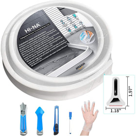 Hi-Na collapsible shower barrier water-stopper ensures curbless showers stay dry