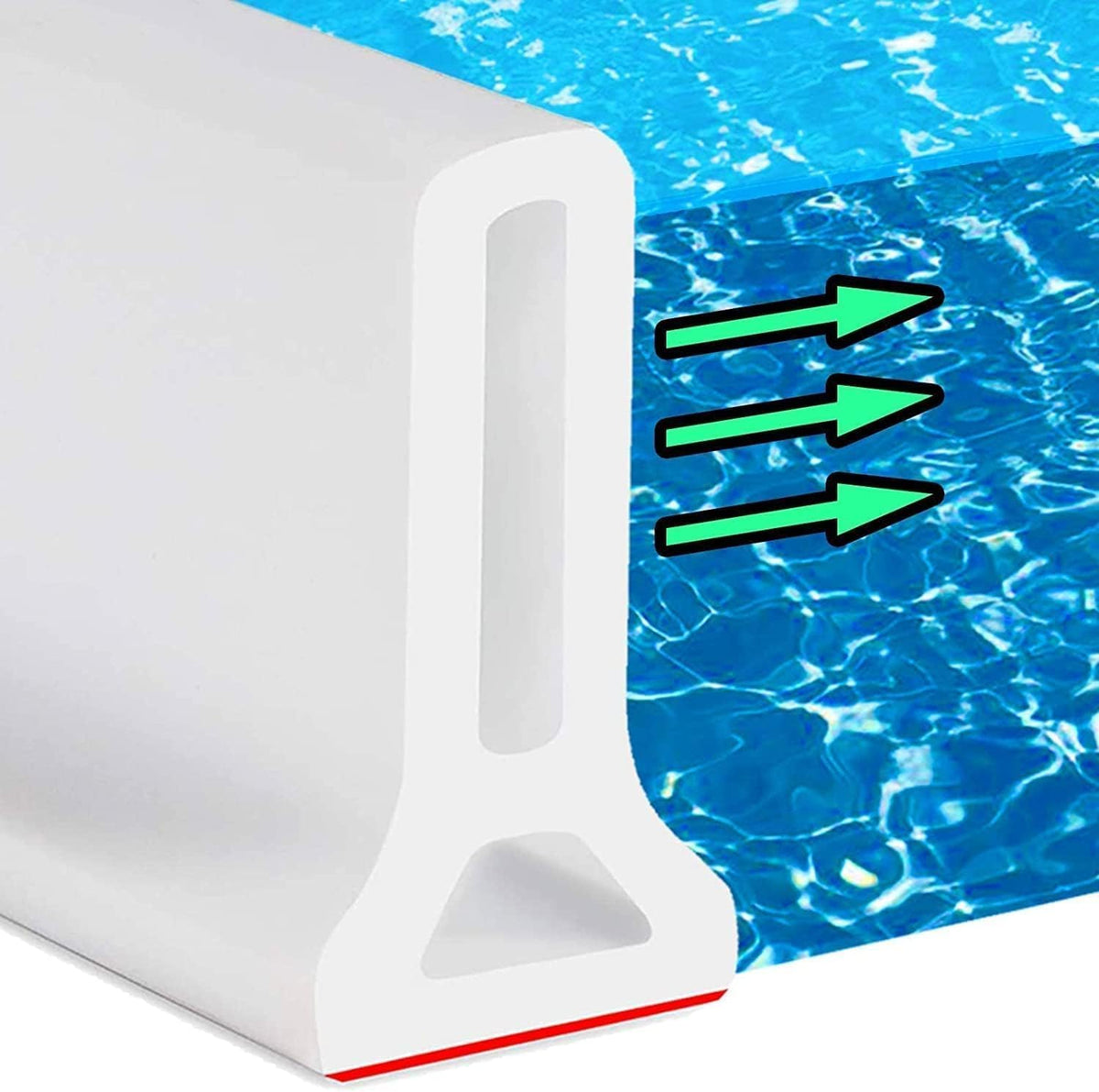 Hi-Na shower threshold water dam foldable keeps water contained in showers