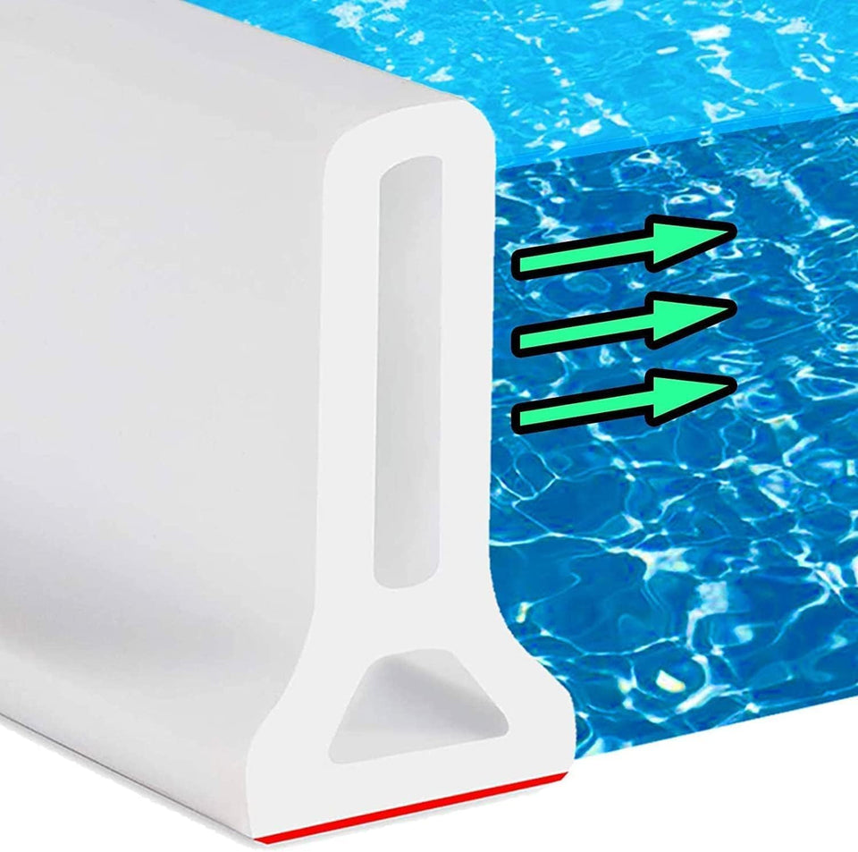 Hi-Na shower threshold water dam foldable keeps water contained in showers