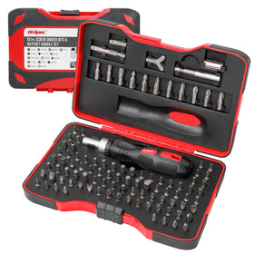 Hi-Spec 101pc multi-bit set displayed in a compact case, ready for quick DIY projects.