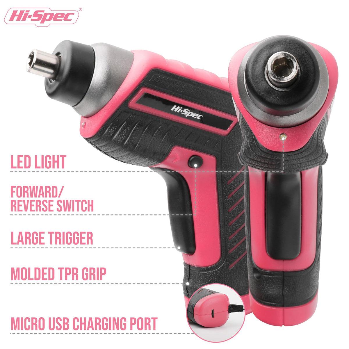 Hi-Spec precision screwdrivers enable delicate, accurate fastening.