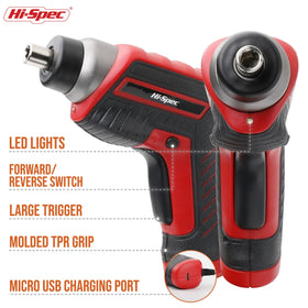 Hi-Spec extended-bit set reaches tight spots during home repairs.