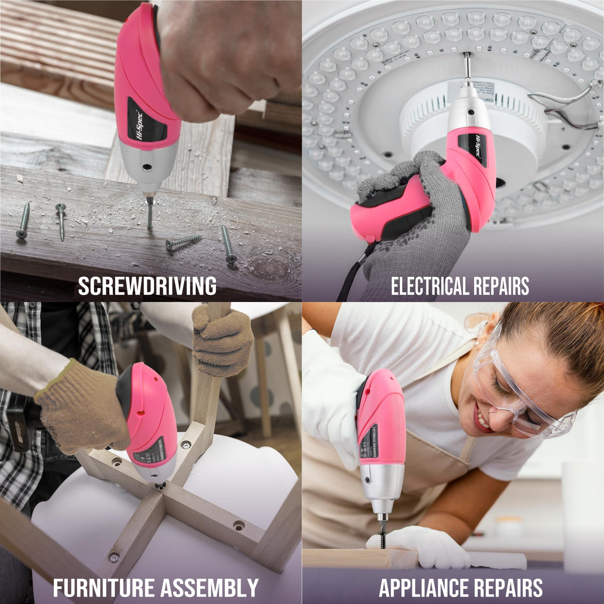 Hi-Spec interchangeable bits set for versatile screwdriving tasks.