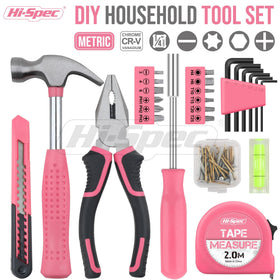 Hi-Spec pink mini claw hammer highlights comfortable grip for precise tapping