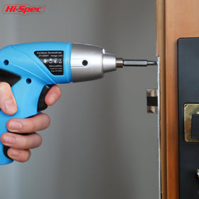Hi-Spec in action during DIY furniture assembly and home installations.