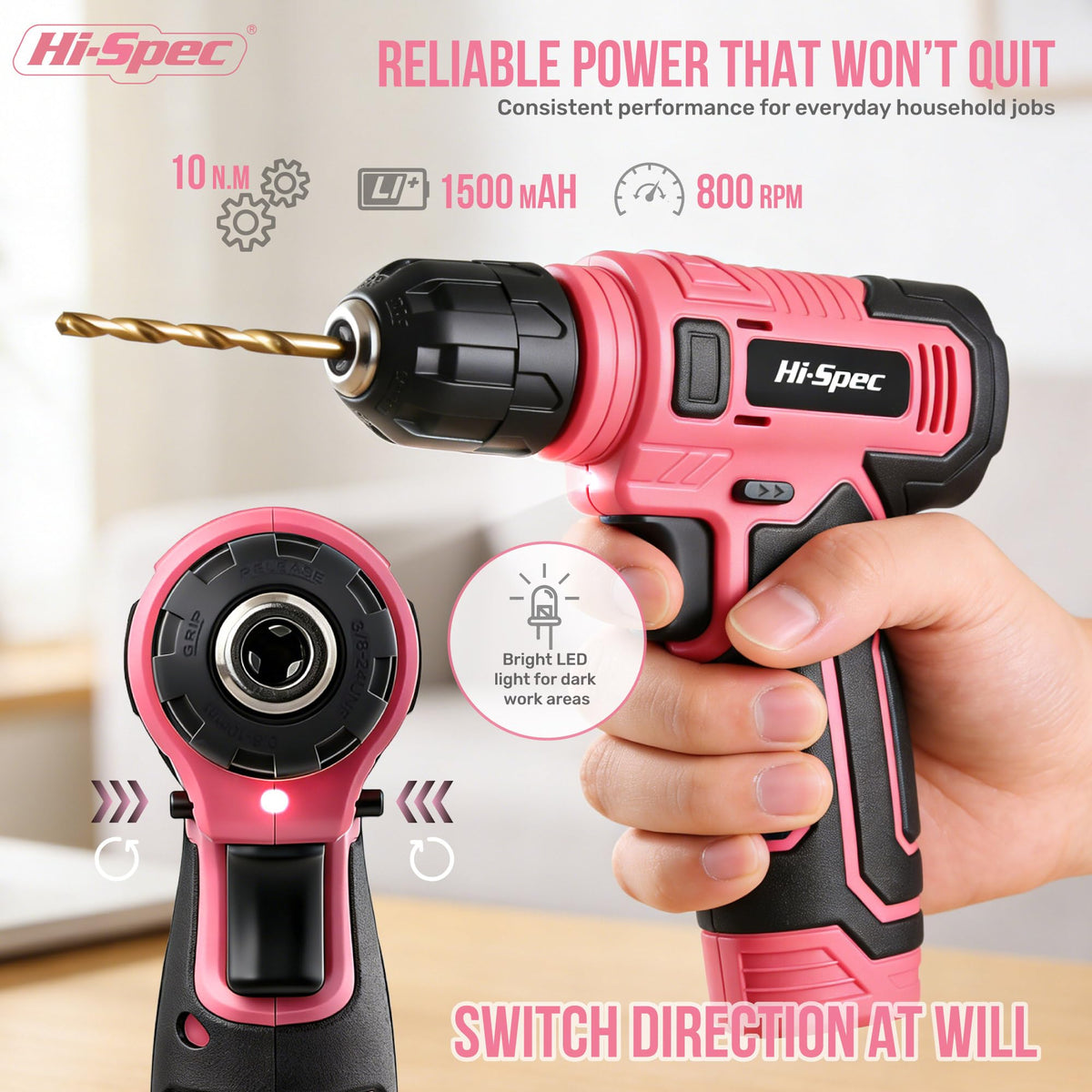 Hi-Spec starter hand tool set with pliers and hammer for quick fixes.