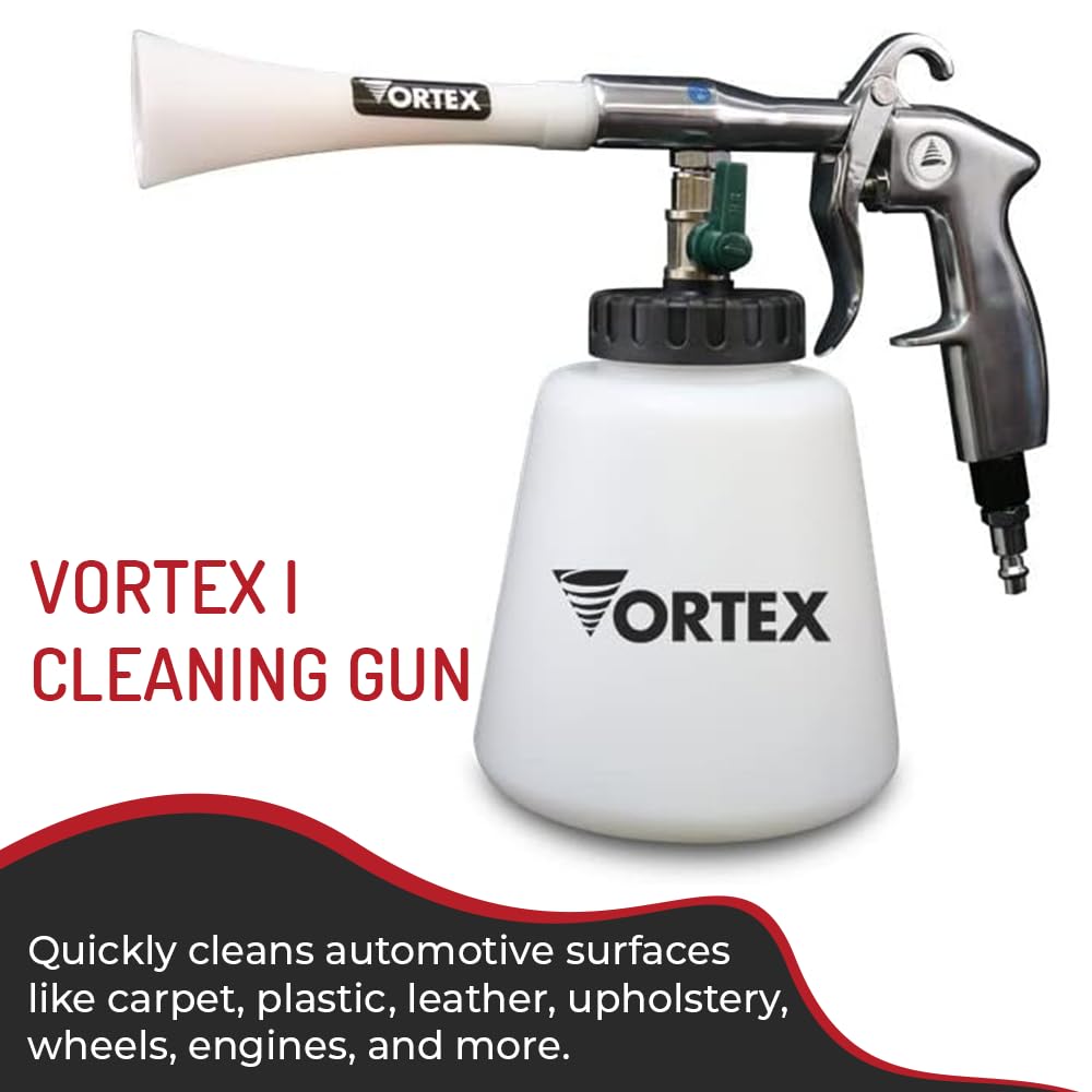 HI-TECH Vortex I reaches seat tracks to remove dust and debris.