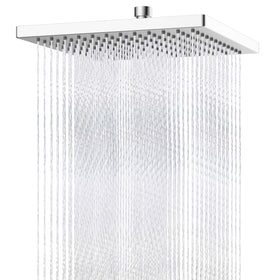 Hibbent 12-inch square rainfall shower head for full-body coverage
