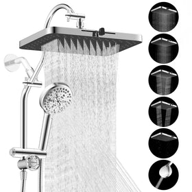 Hibbent 13-inch rainfall shower head with wide coverage for a spa-like shower