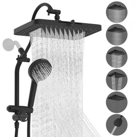 Hibbent 13-inch rainfall shower head delivers broad coverage for a spa-like shower.