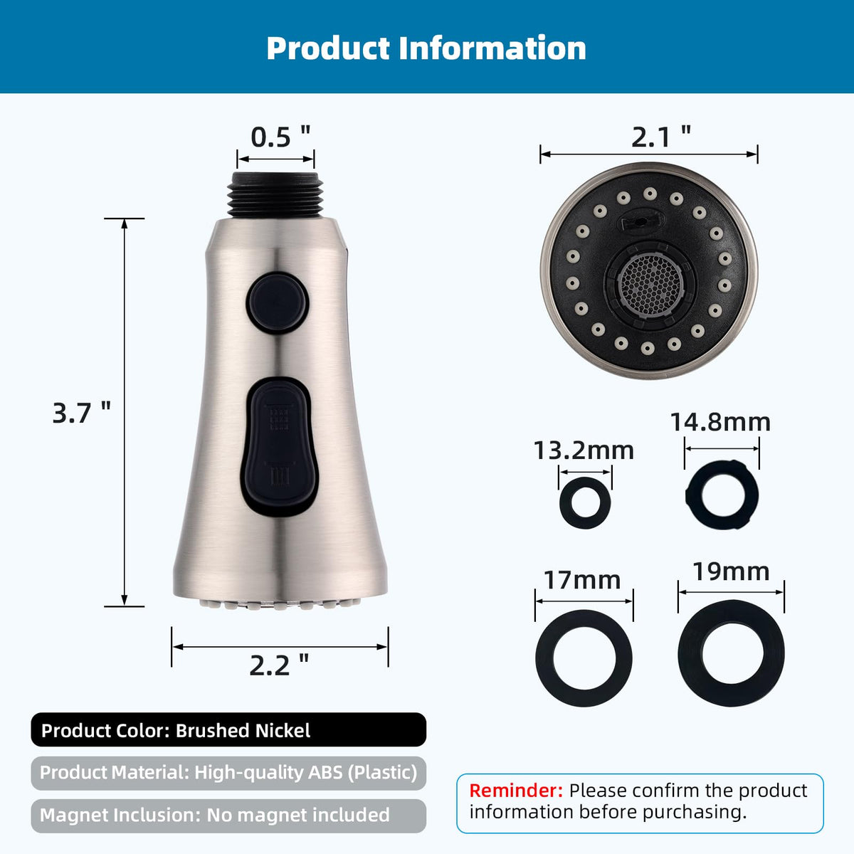 Hibbent 15 adapters kit supports multiple faucet brands for easy compatibility.