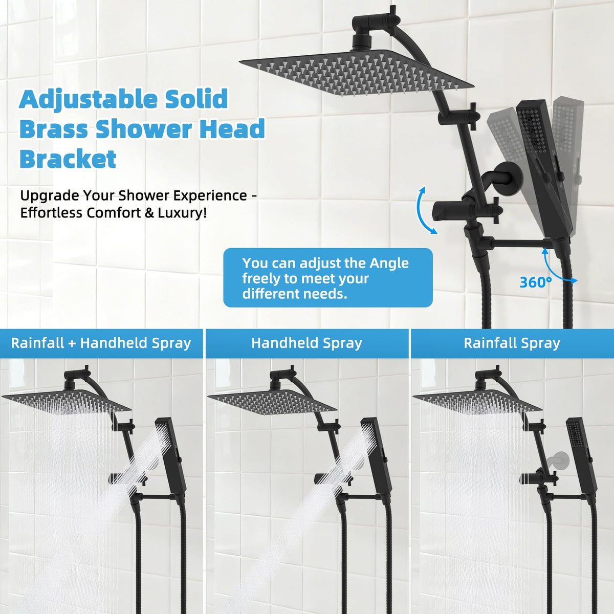 Hibbent 71 inch hose provides flexible reach for hard to reach areas