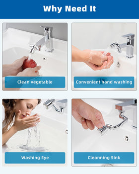 Hibbent included adapters ensure easy installation on various faucet threads.