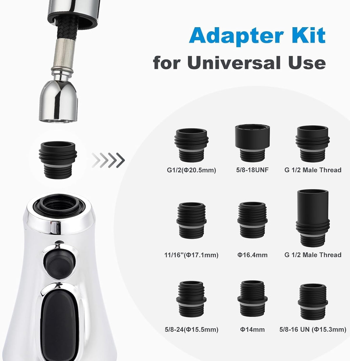 Hibbent removable aerator for easy cleaning and smooth water flow.