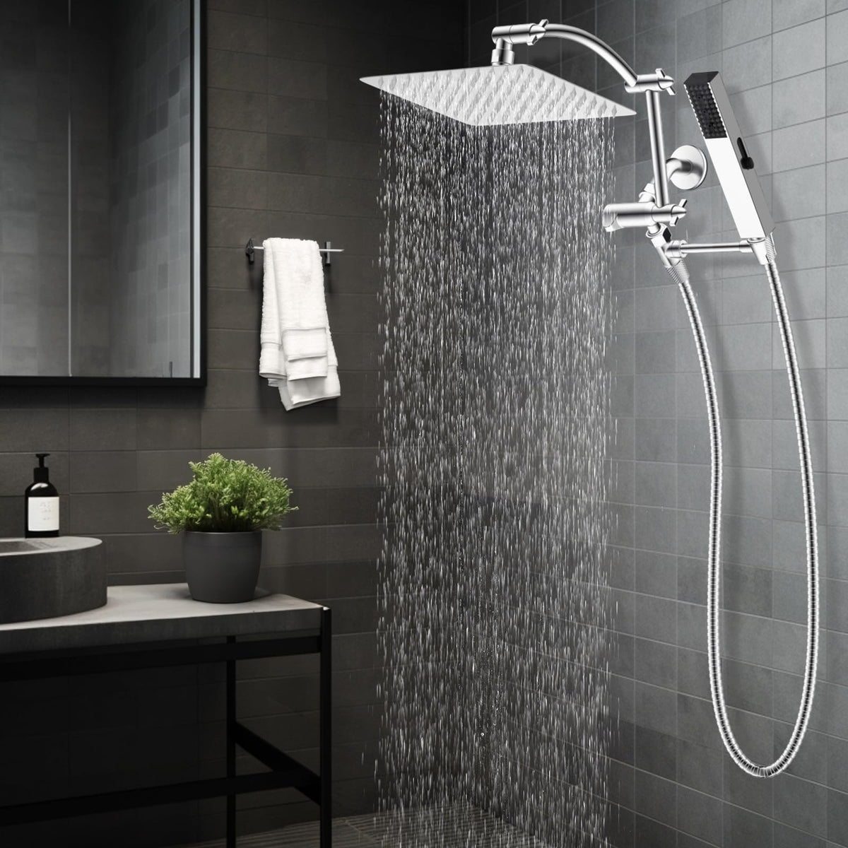 Hibbent all-in-one shower system ready for quick DIY installation.