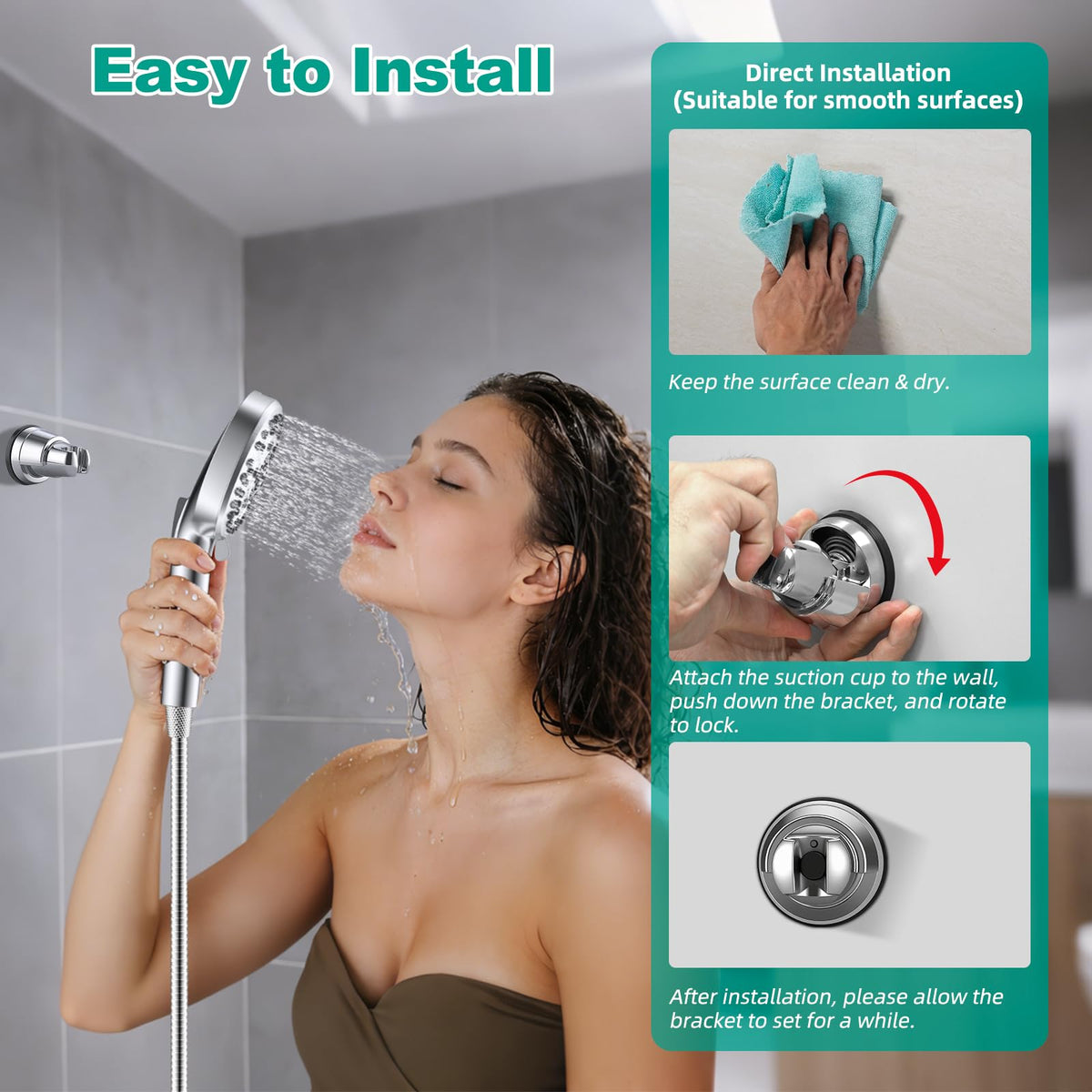 Hibbent tilt angle feature directs water flow precisely