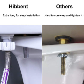Hibbent assembled kit ready for secure toilet mounting in minutes