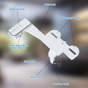 Hibbent bidet attachment easy installation without tools