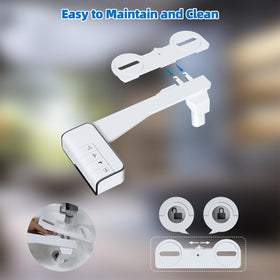 Hibbent bidet attachment matte-black finish complements modern bathrooms