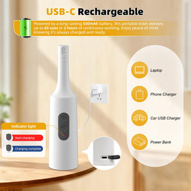 Hibbent bidet nozzle retractable for compact storage