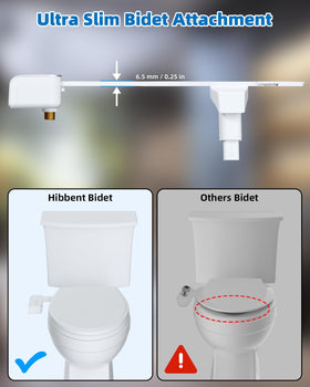 Hibbent bidet attachment stainless steel hose for reliable supply