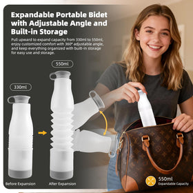 Hibbent bidet USB-C charging for on-the-go power