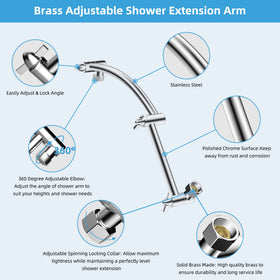Hibbent brass and stainless steel construction for durability and leak-proof performance.