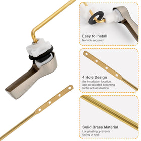 Hibbent brass lever close-up showing strong, durable construction