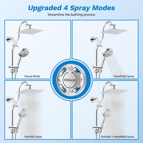 Hibbent brass swivel ball connector enabling adjustable shower angle