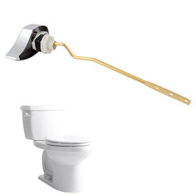 Hibbent brass toilet lever with chrome finish for durable performance