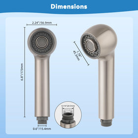 Hibbent G1/2 or 13/16 inch connector provides broad faucet compatibility.